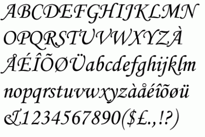 fonts similar to monotype corsiva